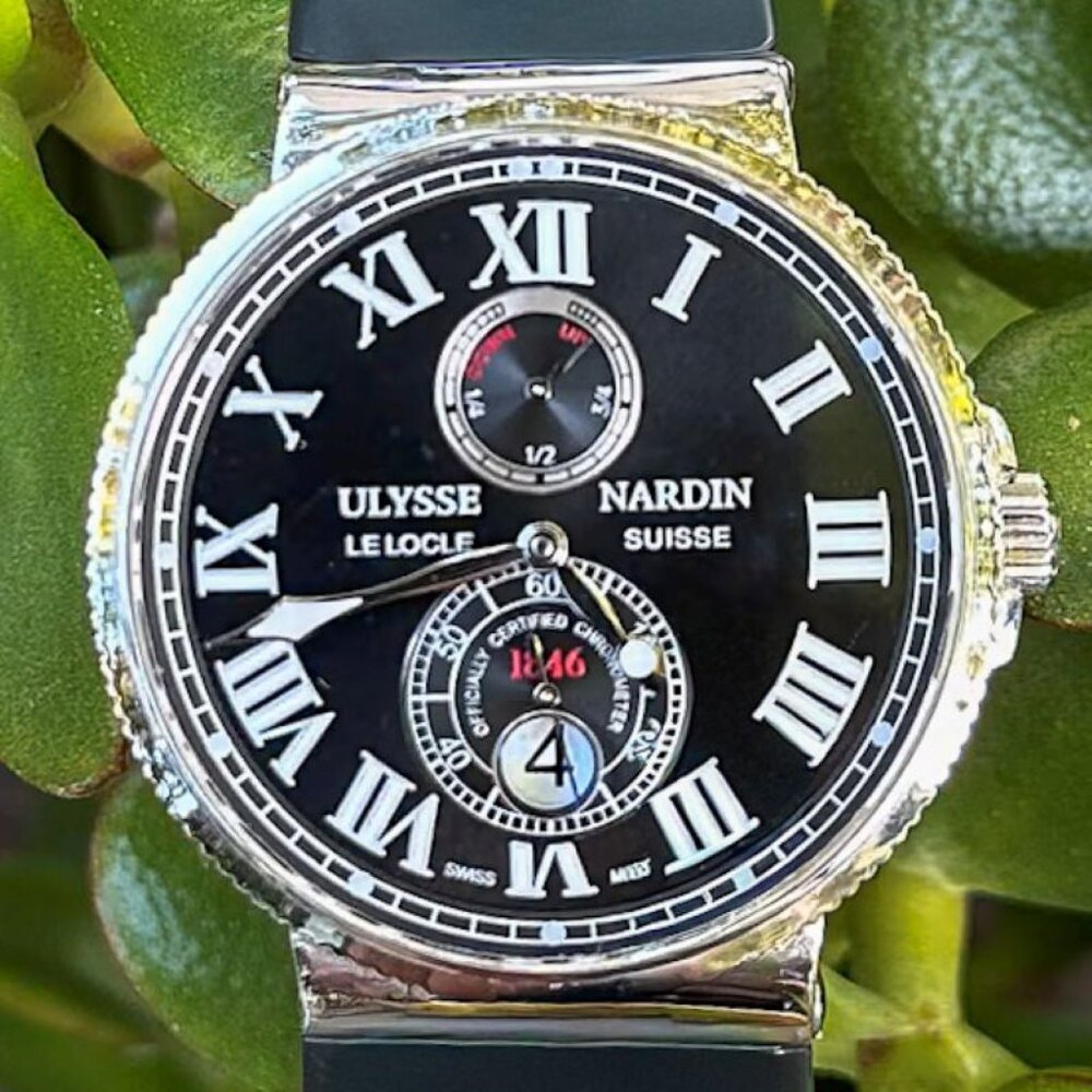 Ulysse Nardin Marine Chronometer 43mm Watch on Leather Strap